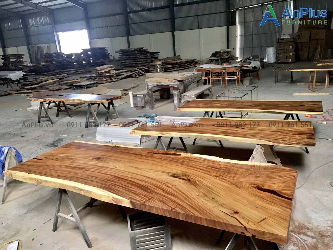 Xưởng sản xuất bàn gỗ nguyên tấm - 04