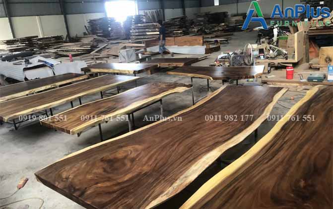 Xưởng bàn gỗ nguyên tấm