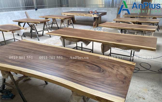 xưởng bàn gỗ nguyên tấm tự nhiên