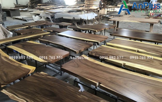 xưởng bàn gỗ tự nhiên nguyên tấm