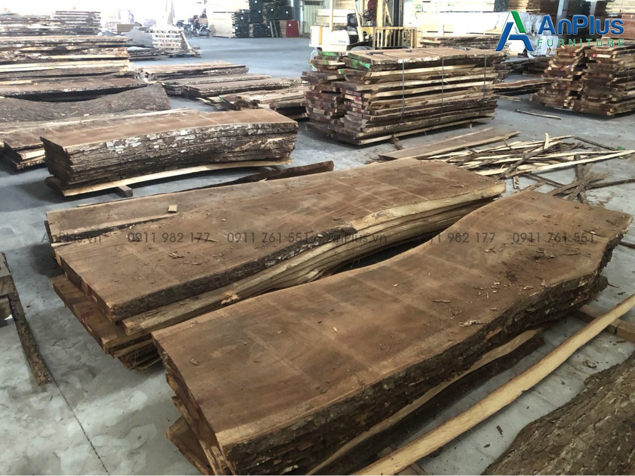 gỗ mặt bàn đã sấy tại kho anplus