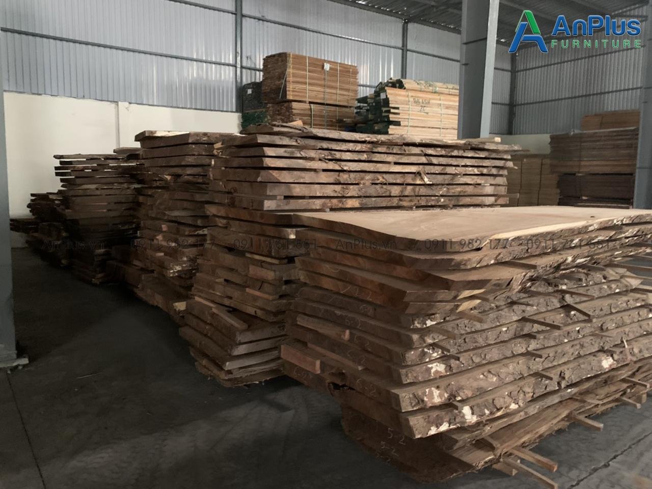 gỗ nguyên tấm có sẵn tại kho anplus