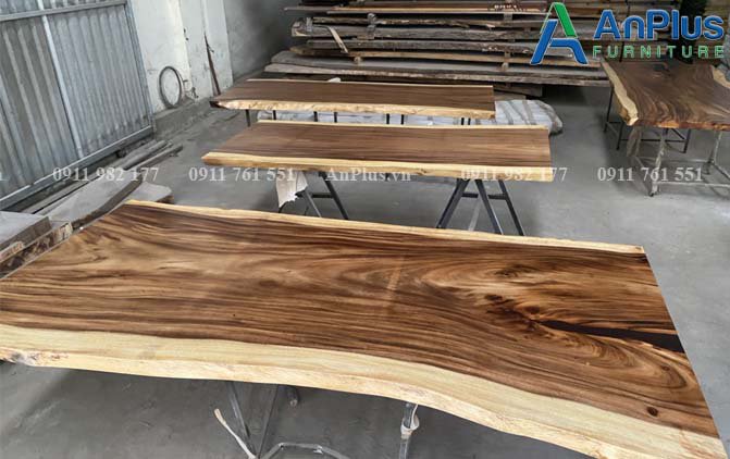 sản xuất bàn gỗ me tây tự nhiên