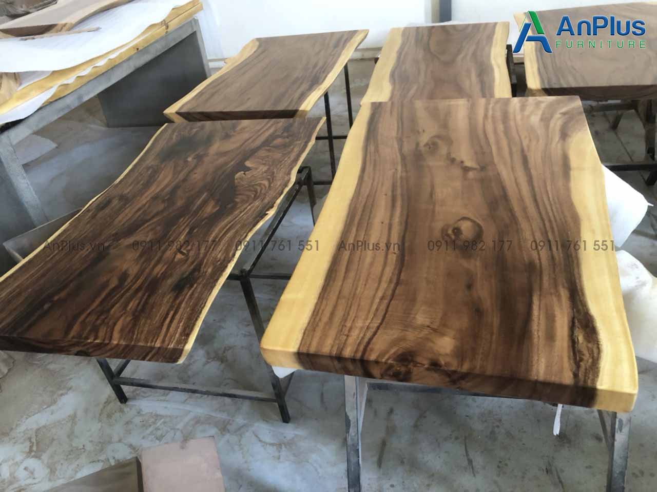 Xưởng sản xuất bàn gỗ nguyên tấm me tây 05