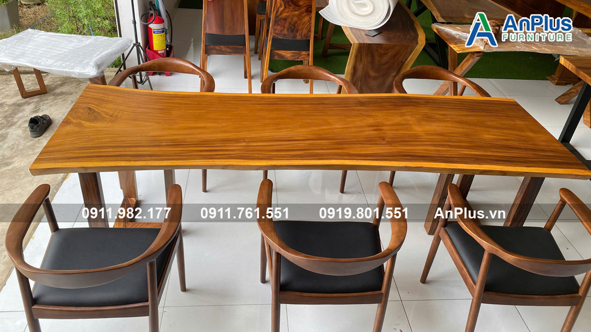 Bàn gỗ me tây giá xưởng sản xuất