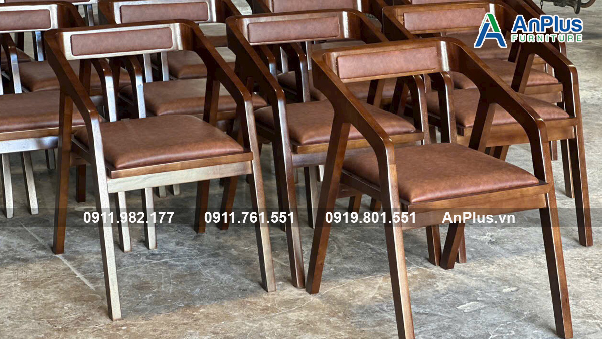 cung cấp ghế gỗ cao su xưởng Anplus