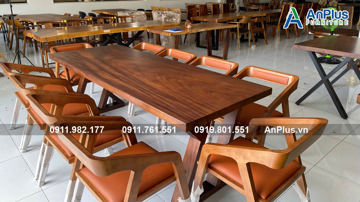 Mua Bàn Gỗ Me Tây Cho Quán Cafe tại xưởng AnPlus