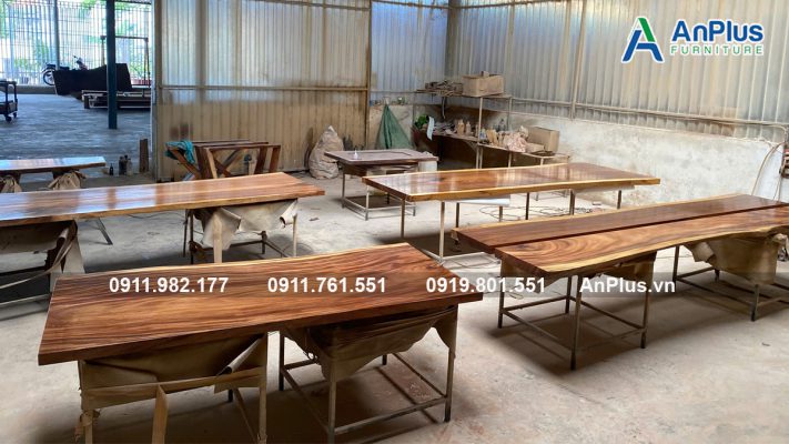 Bàn gỗ me tây phòng khách