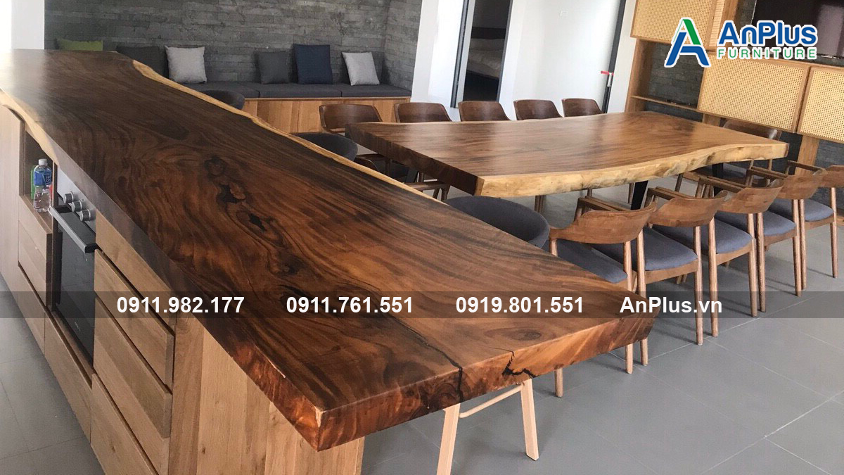 Bàn Gỗ Me Tây Phong Thủy bàn ăn
