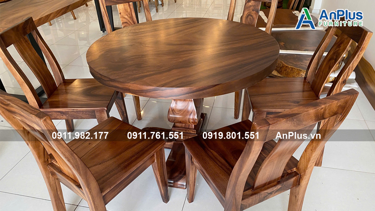 Bàn cafe gỗ me tây giá rẻ hiện đại