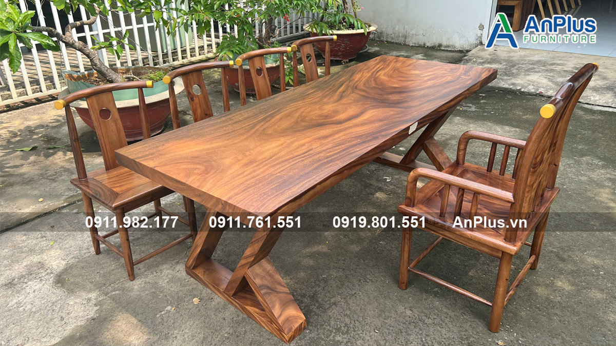 bàn trà gỗ me tây giá tận xưởng