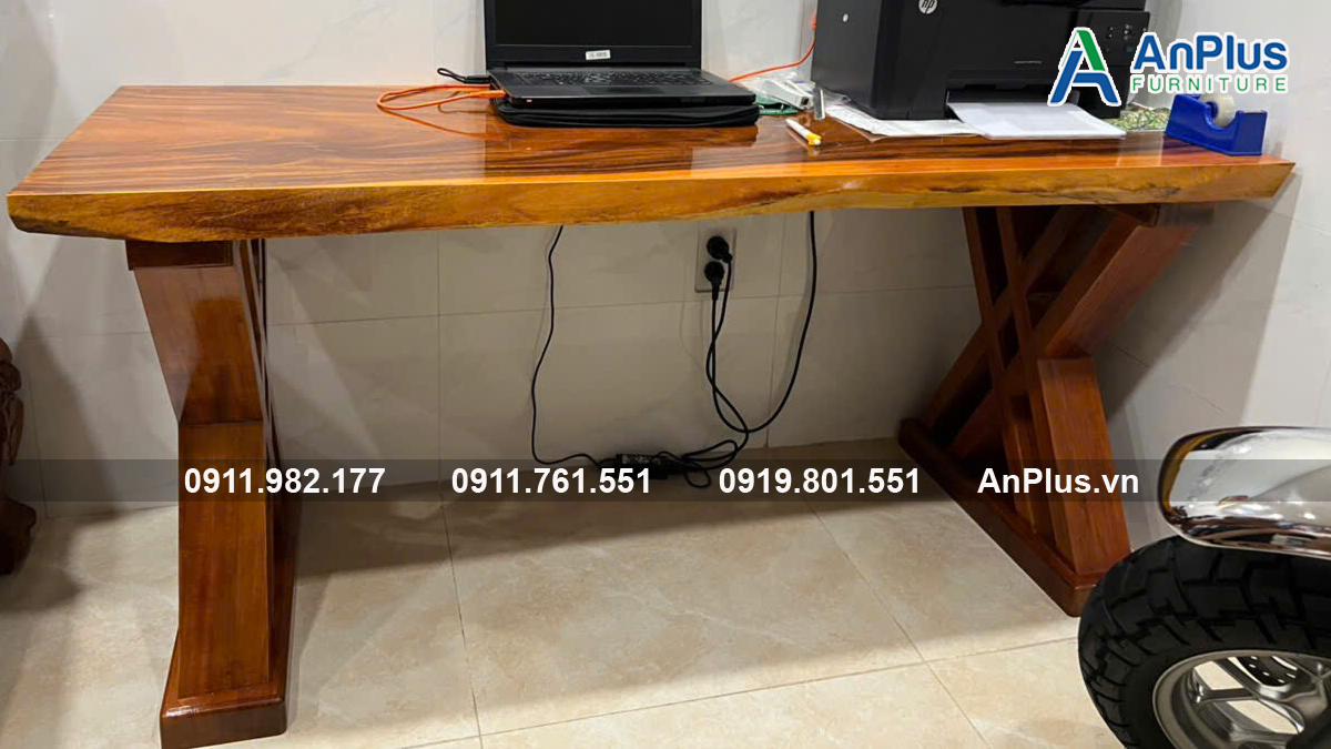 Mua bàn gỗ nguyên tấm uy tín tại xưởng AnPlus