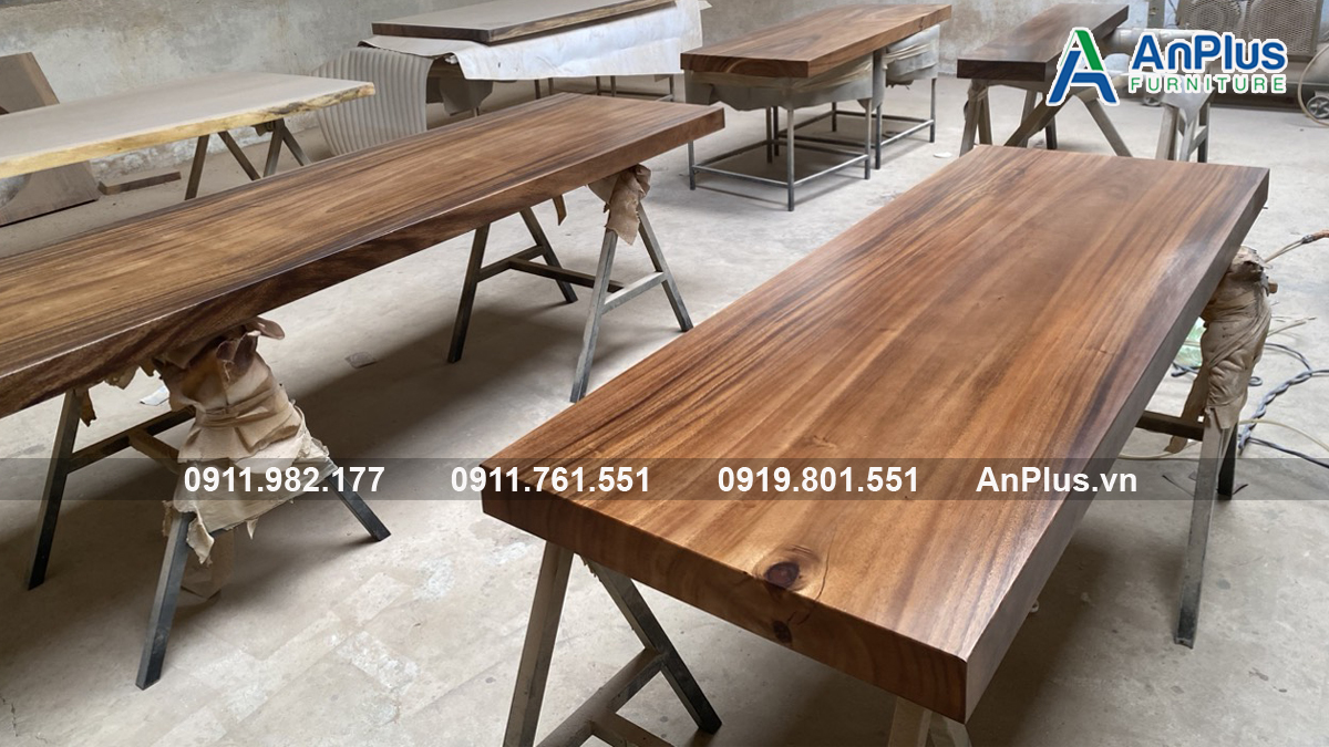 Mua bàn gỗ me tây nguyên tấm trực tiếp