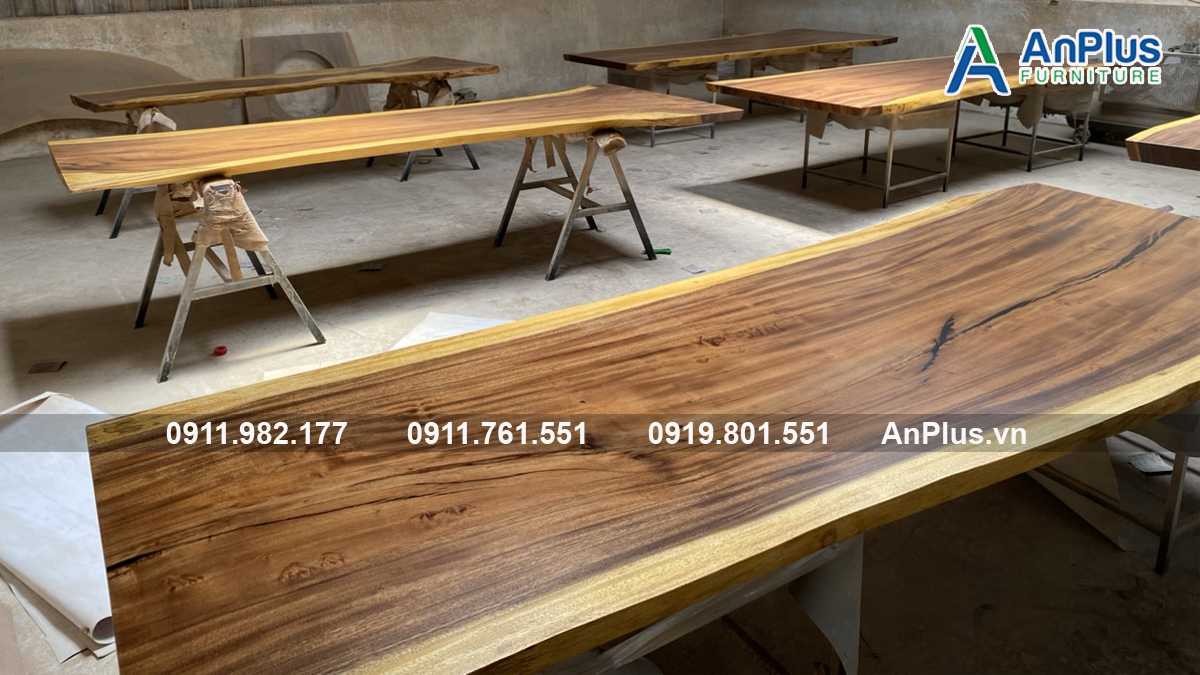 Xưởng sản xuất bàn gỗ me tây theo kích thước Xưởng sản xuất bàn gỗ me tây theo kích thước