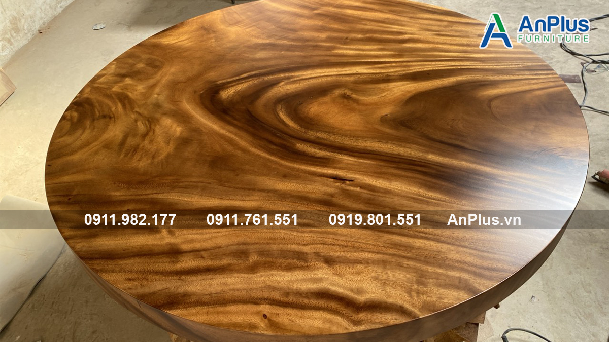 bàn gỗ me tây nguyên tấm theo yêu cầu