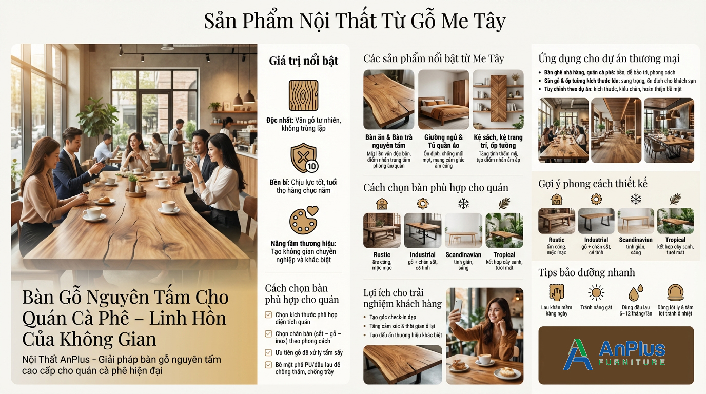 Đặc tính và Ứng dụng của Gỗ Me Tây