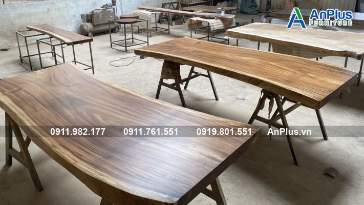 Bàn cafe gỗ me tây giá rẻ TP.HCM đẹp