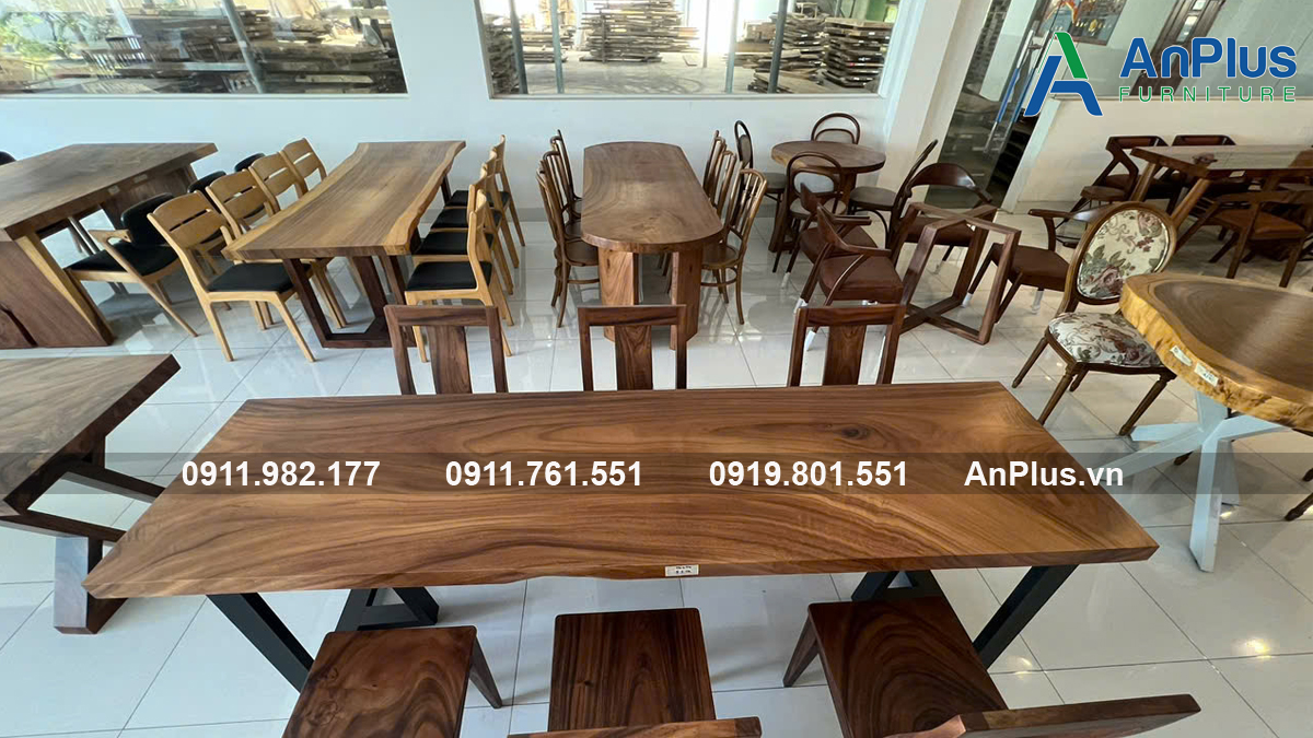 Xưởng bàn gỗ me tây nguyên tấm uy tín theo yêu cầu