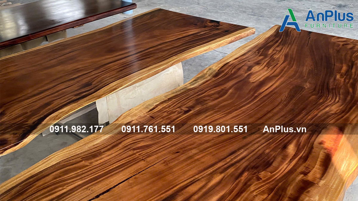 Giá mặt bàn gỗ me tây nguyên tấm mới nhất
