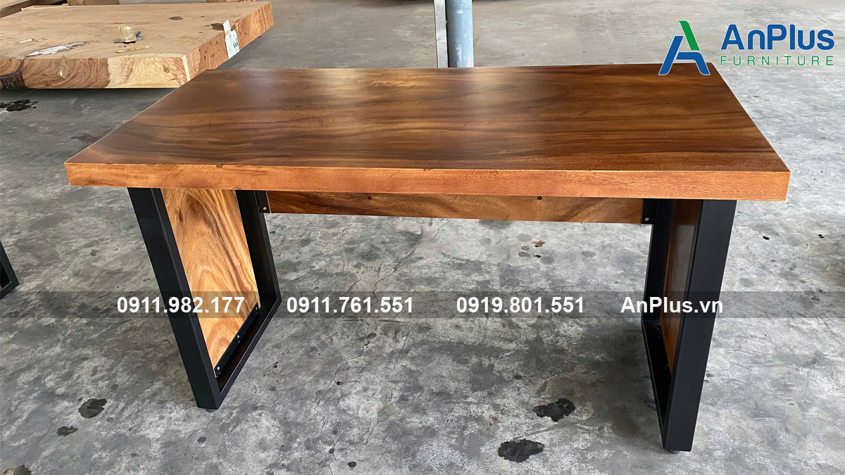 Báo giá mặt bàn gỗ me tây theo kích thước yêu cầu