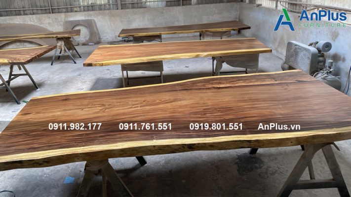Giá mặt bàn gỗ me tây đã sấy mới nhất