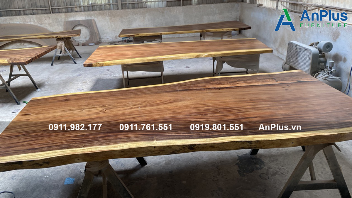 Giá mặt bàn gỗ me tây đã sấy mới nhất