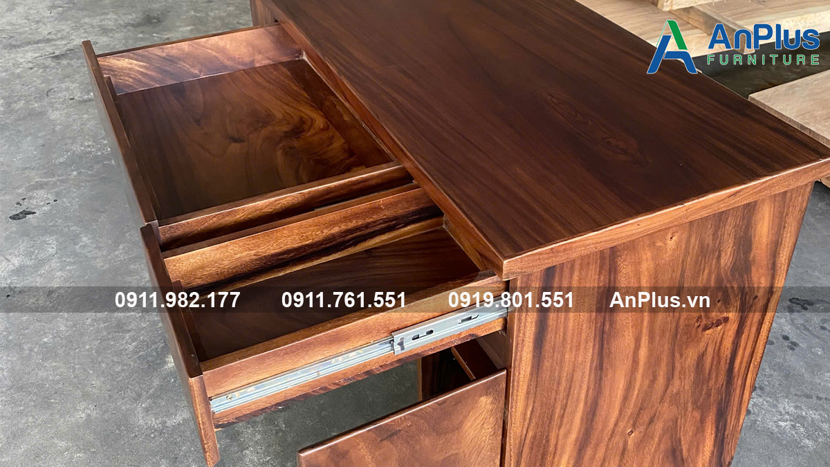 Mặt bàn gỗ me tây theo kích thước giá tại xưởng