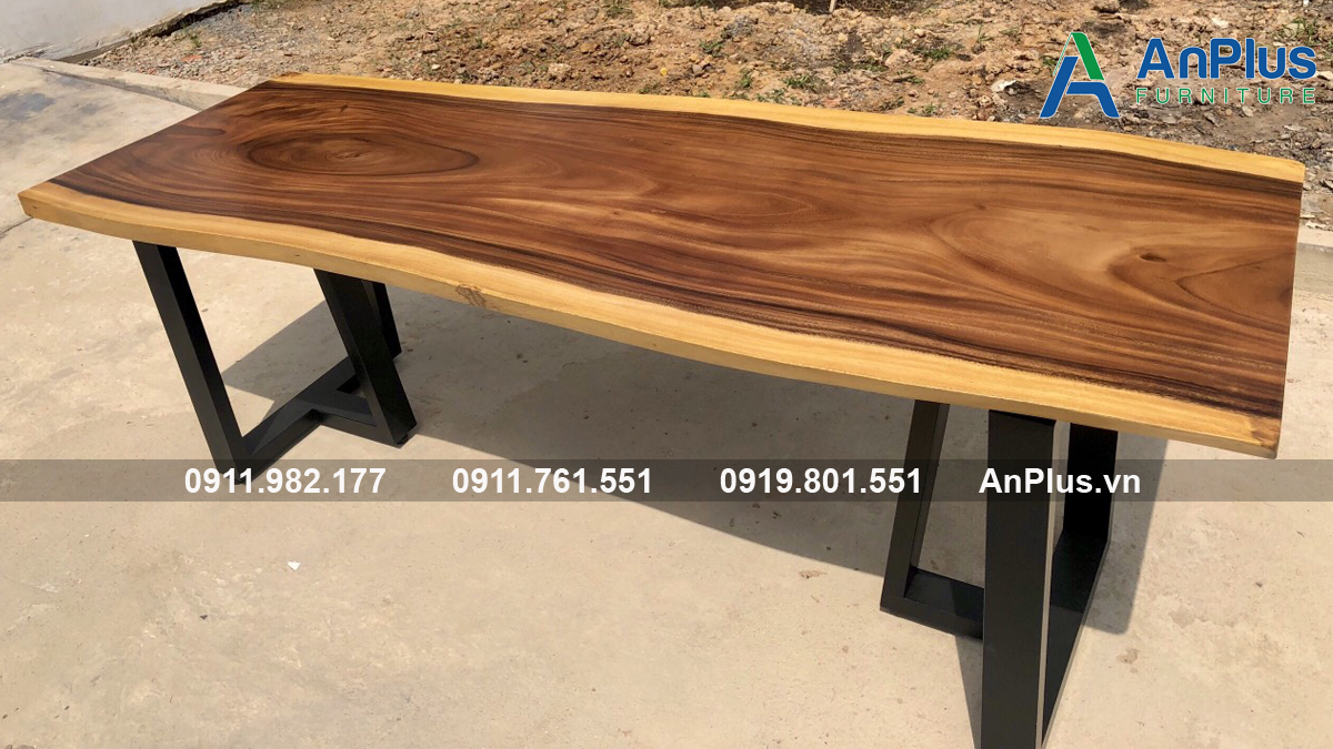 Bàn gỗ me tây cho nhà phố hiện đại Bàn gỗ me tây cho nhà phố hiện đại