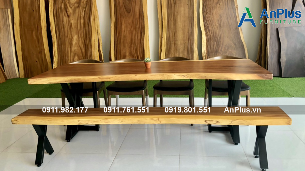 Bàn gỗ me tây cho nhà phố Bàn gỗ me tây cho nhà phố